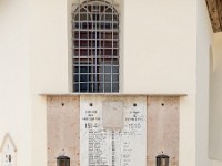 Sankt Margareten im Rosental Pfarrkirche hl Margaretha Apsis Kriegerdenkmal 09052018 3185